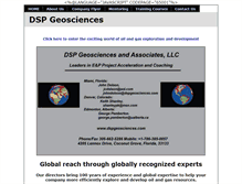 Tablet Screenshot of dspgeosciences.com